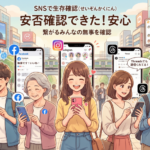 ＳＮＳで生存確認
